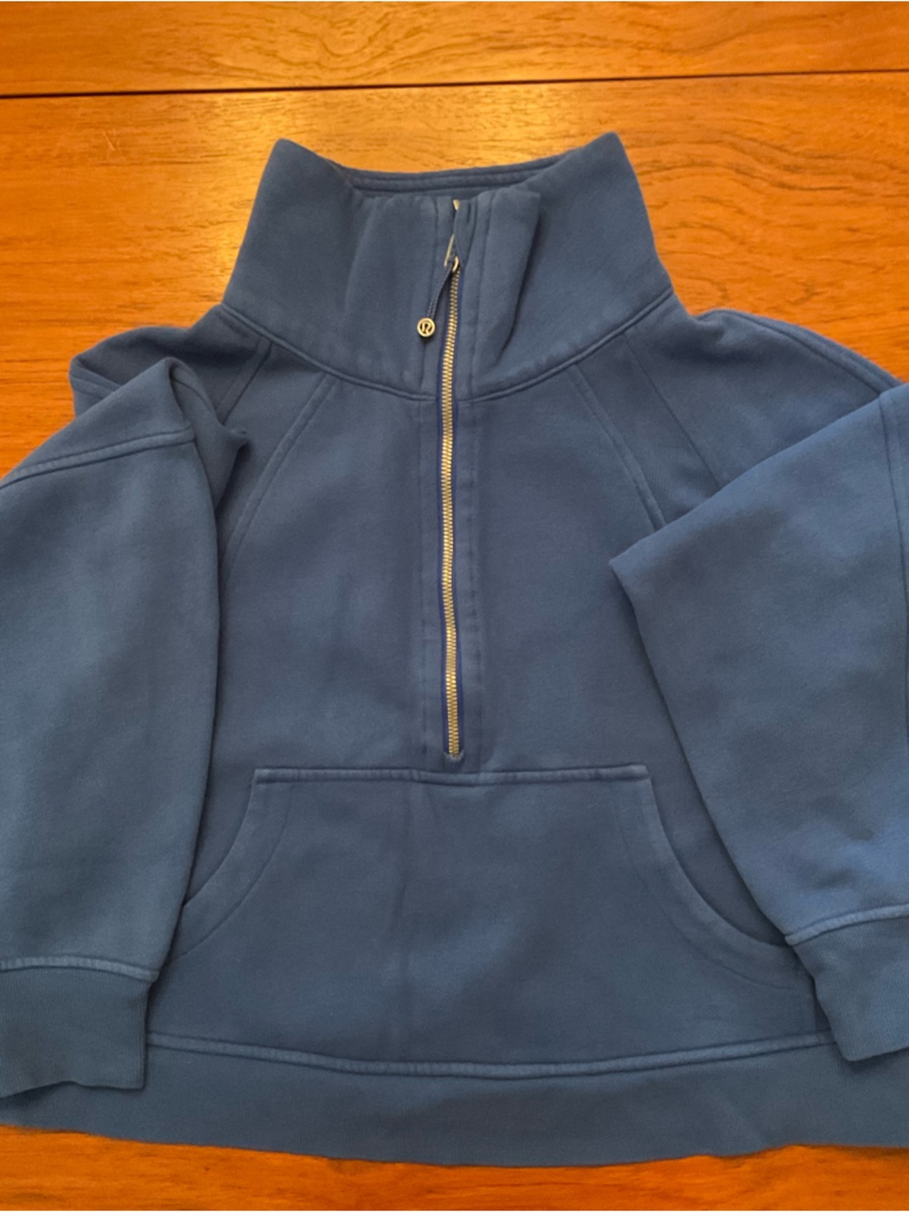 Women’s Half-Zip Pullover Sweatshirt in Blue